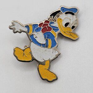 Vintage Disney Donald Duck Pin - Some Color Loss As Shown